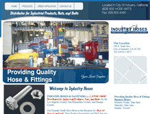 Tablet Screenshot of industryhoses.com